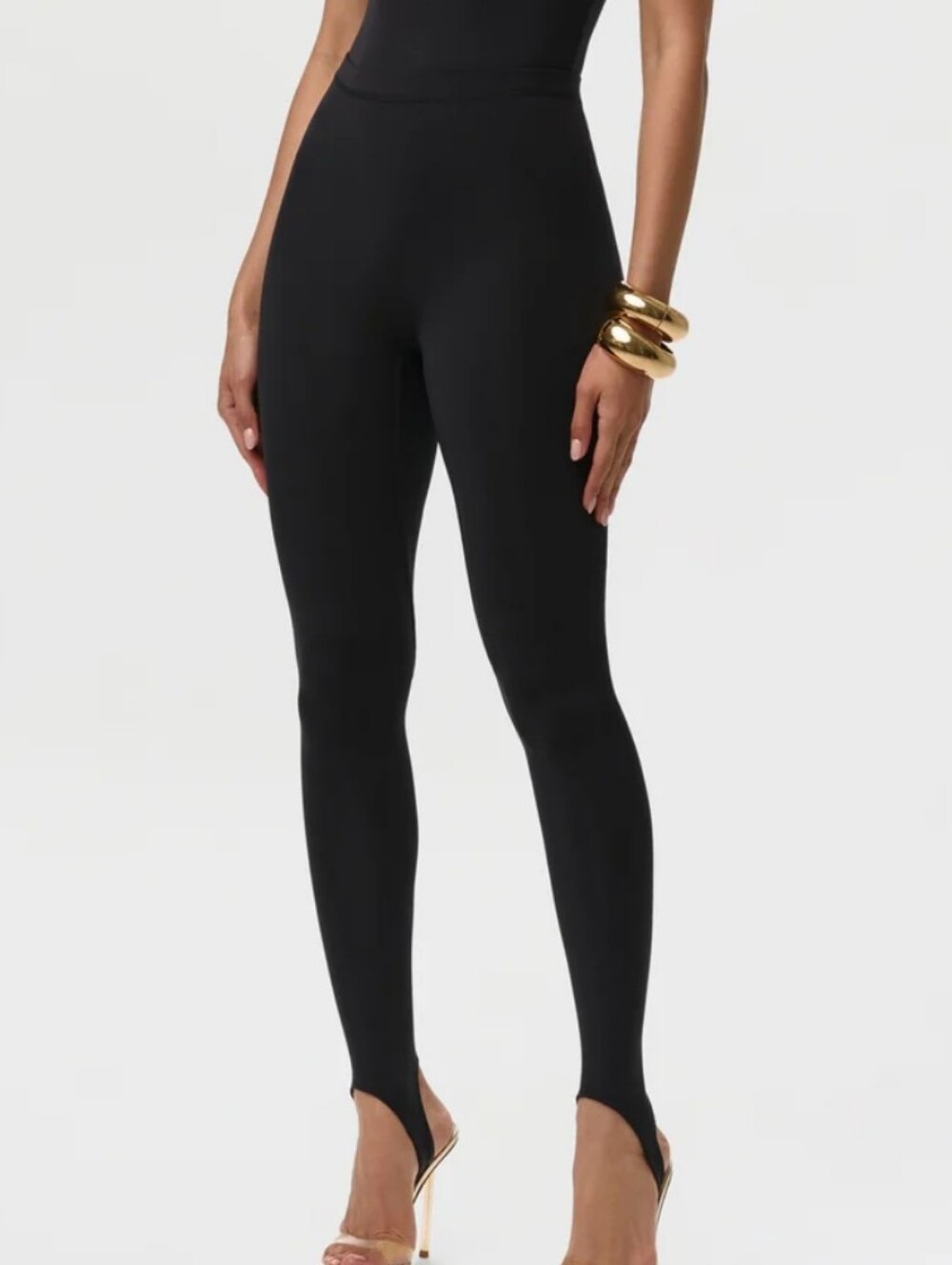 naked wardrobe Black Stirrup Leggings